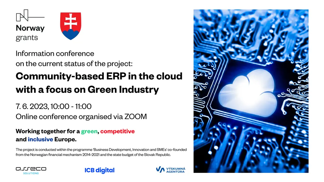 Information conference on the current status of the project Community ERP in the cloud with a focus on ecological solutions